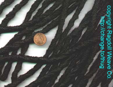 black jumbo manufactured dreads
